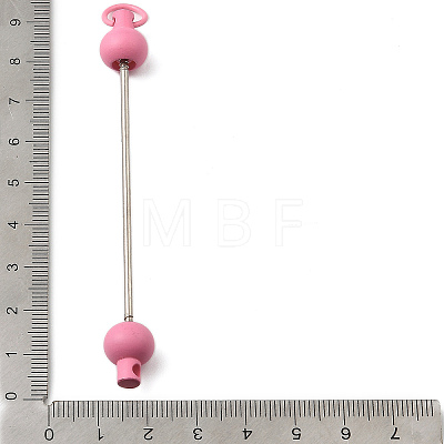 Plastic Beadable Keychain Bar for Jewelry Making DIY Crafts AJEW-C040-01B-1-1