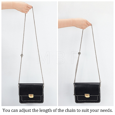 Adjustable Alloy Wheat Chain Bag Handles FIND-WH0061-54P-1