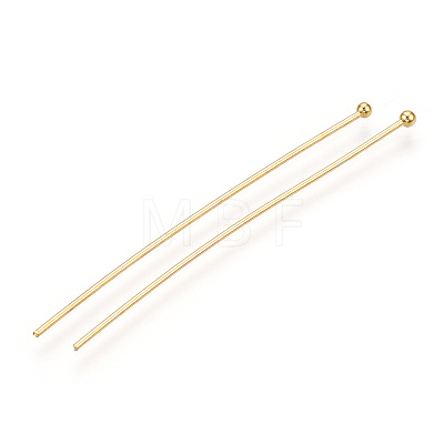 Brass Ball Head Pins X-KK-G331-10-0.8x50-1