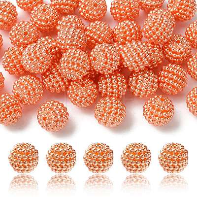 Imitation Pearl Acrylic Beads OACR-FS0001-45A-1