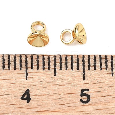 SHEGRACE Brass Bead Cap Bails XGRQ1U928-376G-1