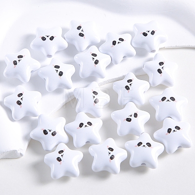 Star Shape Plastic Beads PW-WG546DD-04-1