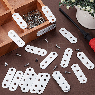 20Pcs Oval Iron Angle Code FIND-GF0009-46B-1