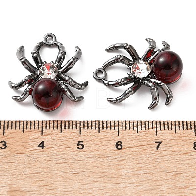 Alloy & Crystal Rhinestone & Resin Pendants FIND-G118-09B-1