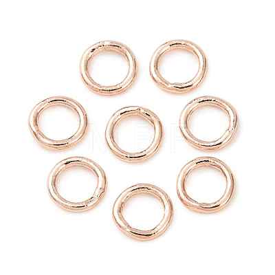Brass Closed Jump Rings KK-CBA8EB2-01RG-1