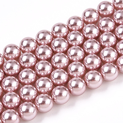 Glass Pearl Beads Strands HY-G002-01C-14-1