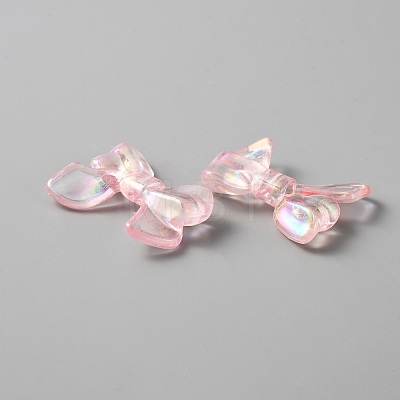 Transparent AB Color Plated Acrylic Beads TACR-TAC0009-01-1