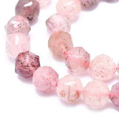 Natural Strawberry Quartz Beads Strands G-F715-008-1