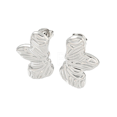 304 Stainless Steel Earring Findings EJEW-O002-09P-1