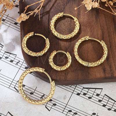 304 Stainless Steel Hoop Earrings EJEW-R017-01G-04-1