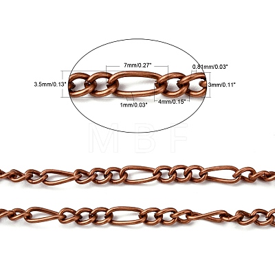 Iron Handmade Chains Figaro Chains Mother-Son Chains CHSM005Y-R-1