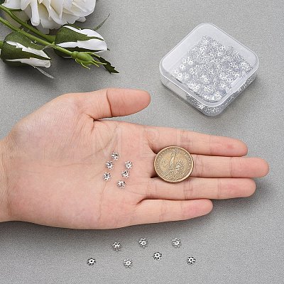 Multi-Petal Iron Bead Caps IFIN-YW0001-12P-1