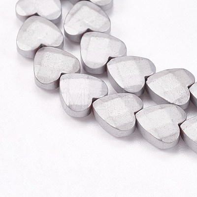 Electroplate Non-magnetic Synthetic Hematite Beads Strands G-P367-I-04-1