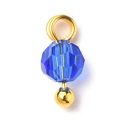 Glass Beads Pendants X-PALLOY-JF00547-1