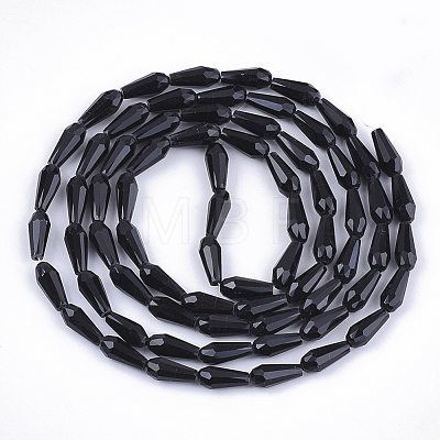 Opaque Solid Color Glass Beads Strands X-GLAA-T009-002-1