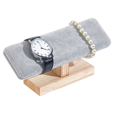 Velvet Slant Back Bracelet Display Stands BDIS-WH0008-11-1