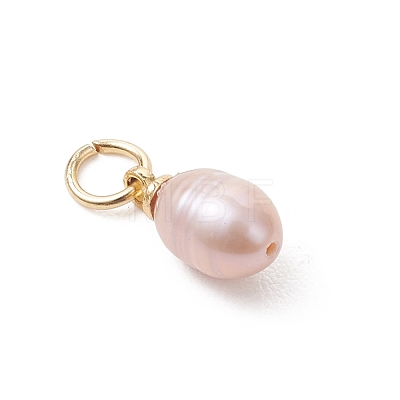Natural Cultured Freshwater Pearl Pendants PALLOY-JF05172-01-1