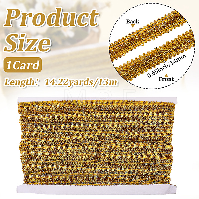 Metallic Centipede Braid Lace Trimming OCOR-WH20013-061B-1