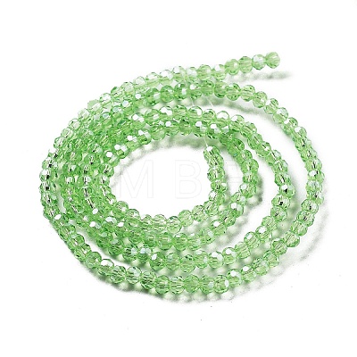 Electroplate Transparent Glass Beads Strands EGLA-A035-T3mm-A09-1