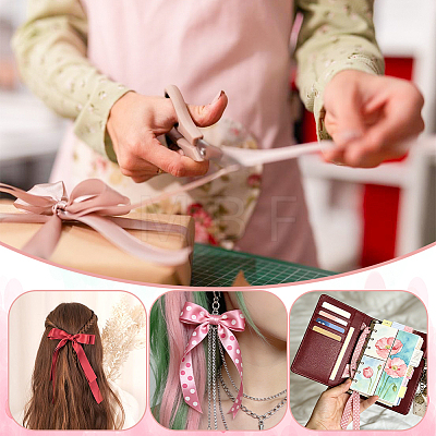 5 Colors Polka Dot Polyester Ribbon OCOR-GA0002-97-1