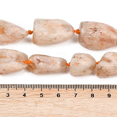 Raw Rough Heated Natural Citrine Beads Strands G-A305-A01-01-1