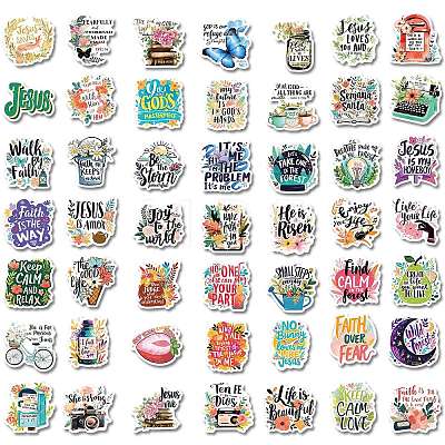 Holy Writ PVC Adhesive Waterproof Stickers PW-WG02724-04-1