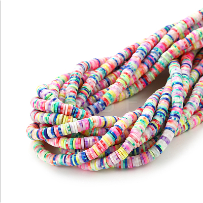 Handmade Polymer Clay Bead Strands CLAY-CJC0001-01B-1