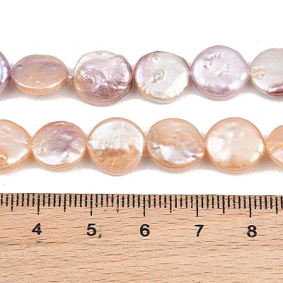 Natural Baroque Keshi Pearl Coin Beads Strands PA-CBAFEE8-15C-1