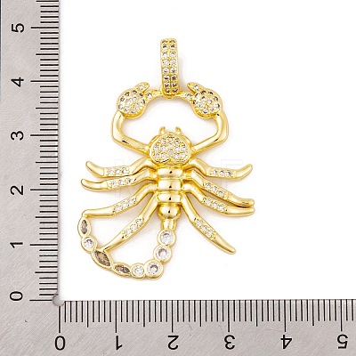 Brass Micro Pave Cubic Zirconia Pendants KK-E108-28G-1