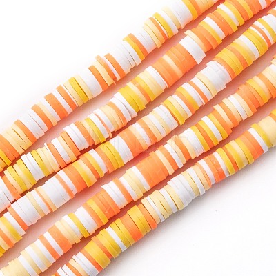 Handmade Polymer Clay Beads Strands CLAY-R089-6mm-T02B-09-1