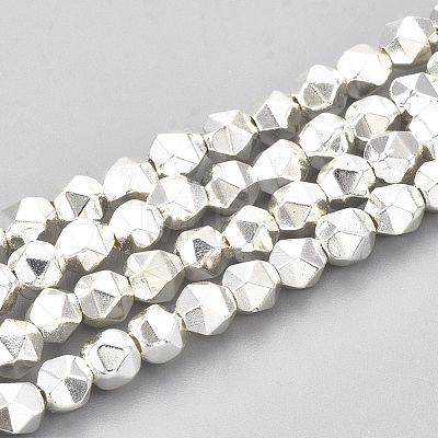 Electroplate Non-magnetic Synthetic Hematite Beads Strands G-T114-34-1