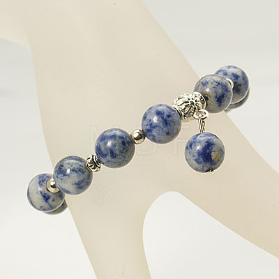 Fashion Gemstone Beaded Bracelets BJEW-JB00858-1