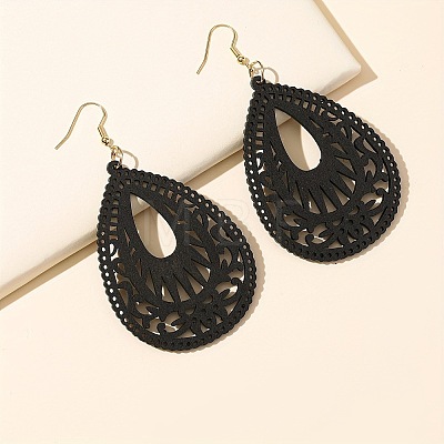 Iron Wood Dangle Earrings for Women WG05794-03-1
