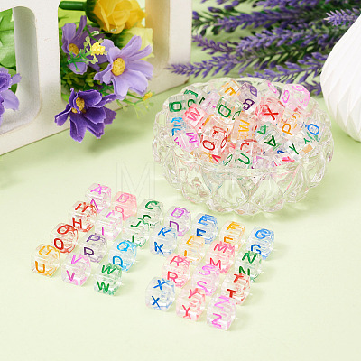 50Pcs Acrylic European Beads MACR-TADJ0001-13A-1