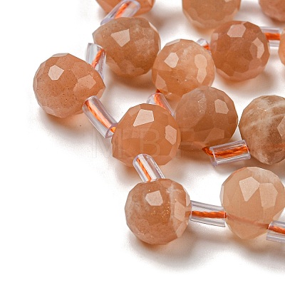 Natural Sunstone Beads Strands G-H297-B14-02-1