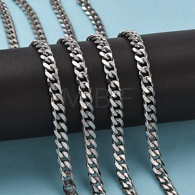 Men's Jewelry Making 201 Stainless Steel Curb Chains CHS-A003B-1.8mm-1