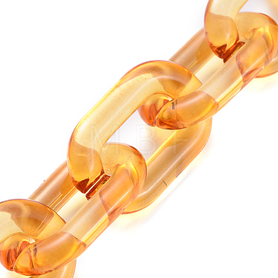 Handmade Transparent Acrylic Cable Chains AJEW-JB00563-01-1