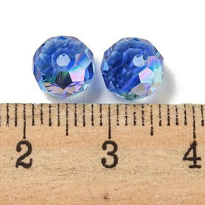 Electroplate Glass Beads EGLA-Z004-01B-11-1