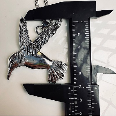 Vintage Alloy Flying Bird Pendant Necklaces for Men Women LS-SG2884-1