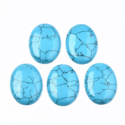Synthetic Turquoise Cabochons G-S364-079-1
