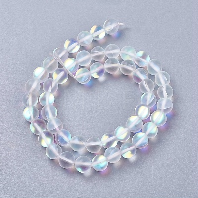 Synthetic Moonstone Beads Strands X-G-E468-G01-10mm-1