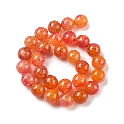 Natural Dragon Veins Agate Beads Strands G-A261-A01-14mm-1