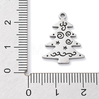 Christmas Theme Anti-Tarnish 304 Stainless Steel Pendants LS-STAS-R003-04P-03-1