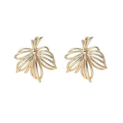 Brass Stud Earrings Finding for Women KK-A244-12G-1