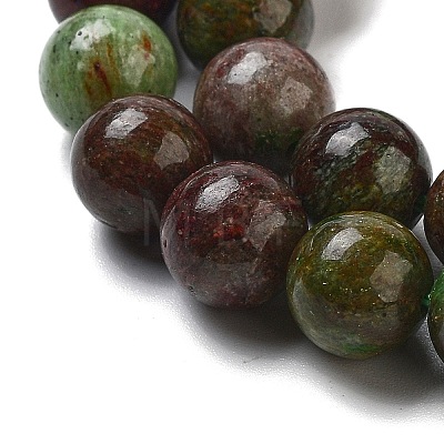 Natural Green Opal Beads Strands G-H045-A03-6MM-1