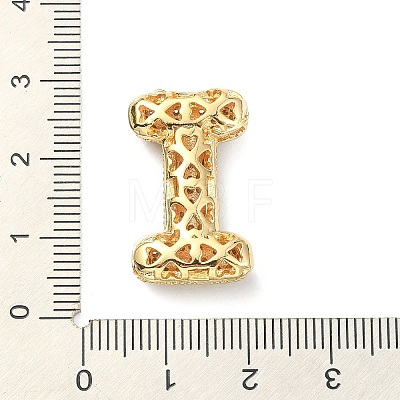 Rack Plating Brass Micro Pave Cubic Zirconia Pendants KK-Q790-01I-G-1