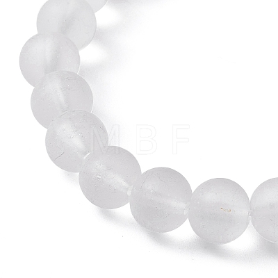 2Pcs 2 Style Synthetic Hematite & Glass Round Beaded Stretch Bracelets Set BJEW-JB10051-04-1