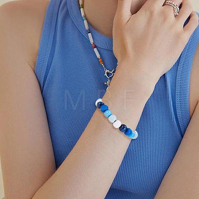 600Pcs 5 Colors Dyed Natural Wood Beads WOOD-SC0002-39-1