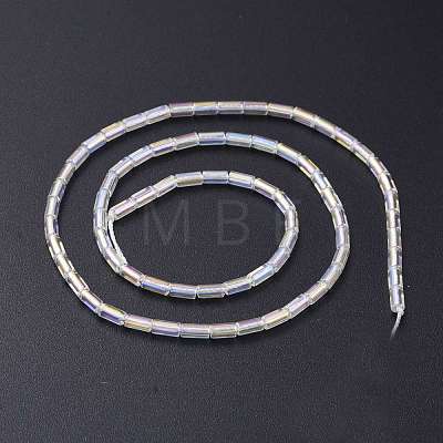 Electroplate Glass Beads Strands X-EGLA-K014-B-AB01-1