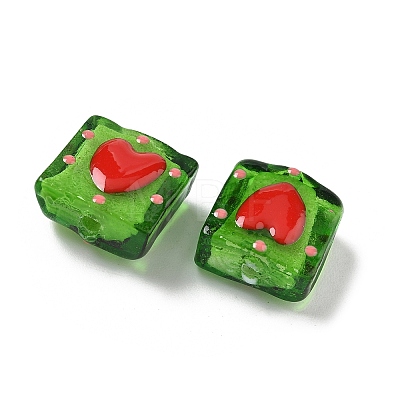 Handmade Lampwork Enamel Beads LAMP-G147-02A-1